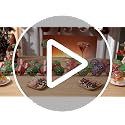 Vesici 200 Pcs Christmas Cocktail Umbrellas Santa Elf Belt - 2 Patterns, 100 Each