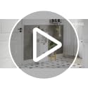 Slim Bathroom Floor Cabinet with 2 Drawers and Open Shelf, 35-Inch White