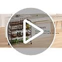 4-Tier Rolling Snack Cart with 10 Removable Baskets, Metal Pantry Organizer
