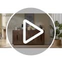 63-Inch 4-Door Sideboard Buffet Cabinet with Adjustable Shelves