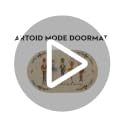 Artoid Mode Watercolor Nutcracker Leaves Doormat 17x29 Oval Beige (1'5" x 2'5")