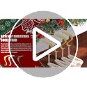 Adjustable Christmas Stocking Holders for Mantel - Set of 4, Bronze Metal