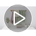 Decorative Leaf Pattern Hand Towels - 100% Cotton, Soft & Absorbent (Set of 2)