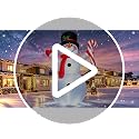 12FT Large Snowman Christmas Inflatable with Candy Cane - LED Light-Up Outdoor Decoration