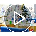 3D Iridescent Paper Snowflake Hanging Decorations for Christmas - 15 Pack