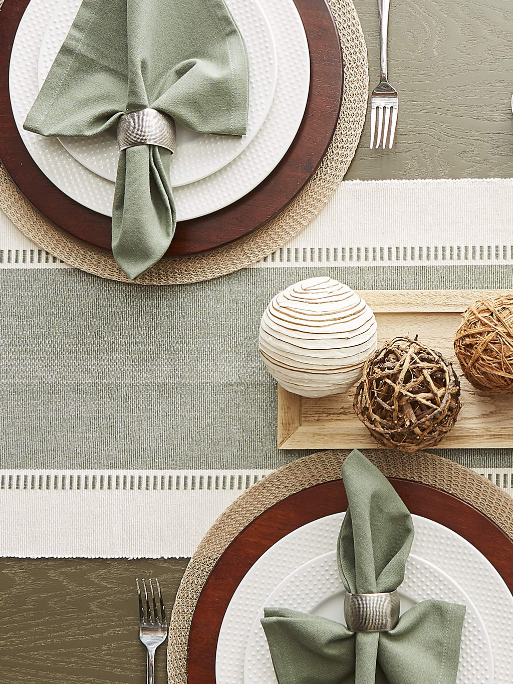 DII Solid Napkin Set Collection, 20x20, Artichoke, 6 Piece