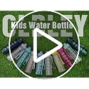 Kids Water Bottle 17oz with Time Marker and Straw Lid