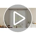 Heavy Duty Adjustable Curtain Rod - 1 Inch Matte Black Extra Long Window Rod