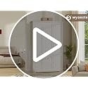 Tall 3-Door Wardrobe Armoire with Drawers and Shelves - White Bedroom Closet