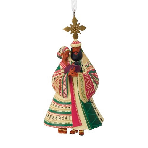 Hallmark Mahogany Nativity Christmas Ornament - Religious Holiday Decor
