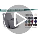 Washable Recliner Sofa Cover with Pockets - Chocolate, 1 Seater