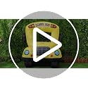 6 x 5 ft Inflatable School Bus Party Decoration with Built-in LED Lights