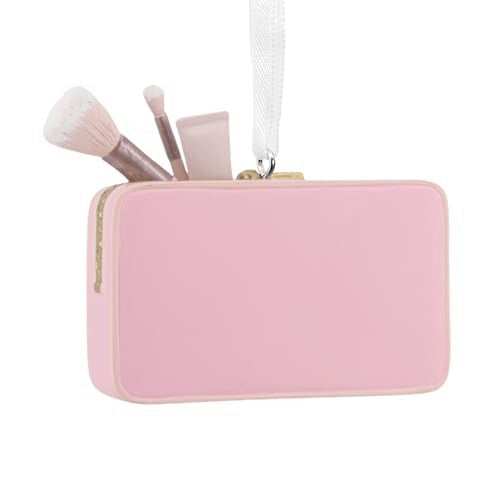 Hallmark Makeup Bag Christmas Ornament – Lovely Pink Pouch Holiday Gift