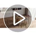 31.5-inch Round Dining Table, Rustic Brown Wood Kitchen Table for 4
