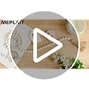 38-Inch Wooden Bead Garland with Tassels for Boho Farmhouse Home Decor