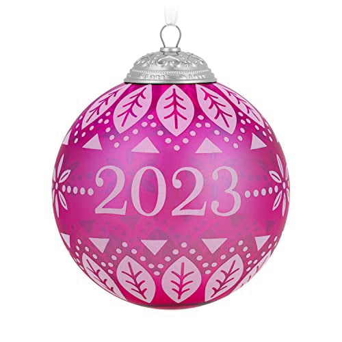 Hallmark Keepsake Christmas Ornament 2023 Commemorative Glass Ball - Gifts for Her