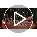 Christmas Wooden Table Decorations Set - Santa Nutcracker & Noel Sign Centerpiece