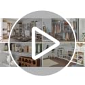 4-Tier Ladder Bookshelf, Modern Wood and Metal Leaning Display Shelf