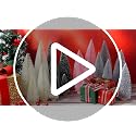 Vinsot Mini Christmas Bottle Brush Trees Set - 20 Pcs in White, Green, Pink, 5 Sizes