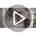 3 Pcs 24-Inch Lighted Christmas Teardrop Swags with Pine Cones & Berries