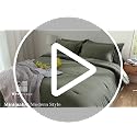 7-Piece Queen Bed in a Bag Comforter Set with Sheets & Shams - Sage Green
