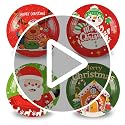 BOKFJBP 48Pcs Christmas Paper Plates Set - 4 Designs Santa Reindeer Gingerbread 7in (Variant: Christmas)