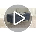 Large Stretch Ottoman Slipcover - Washable Beige Furniture Protector