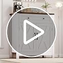30" Modern Farmhouse Coffee Bar Station, Kitchen Sideboard Cabinet - White