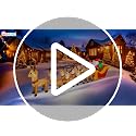 Garma 14ft Christmas Inflatable with 8 Reindeer & Santa Sleigh - Built-in LED Outdoor Decor