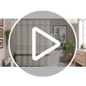 Boho Faux Linen Shower Curtain with Tassels, 72x72 Inch Farmhouse Style