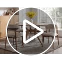 Set of 6 Mid-Century Modern Upholstered Dining Chairs, Velvet Kitchen Chairs