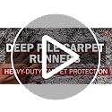 Clear Vinyl Carpet Runner for Deep-Pile Carpets, 27 Inches x 6 Feet