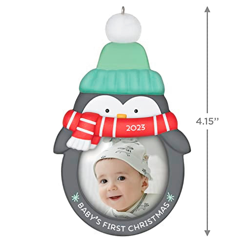 Hallmark Keepsake 2023 Baby's First Christmas Photo Frame Ornament – Baby's 1st Christmas
