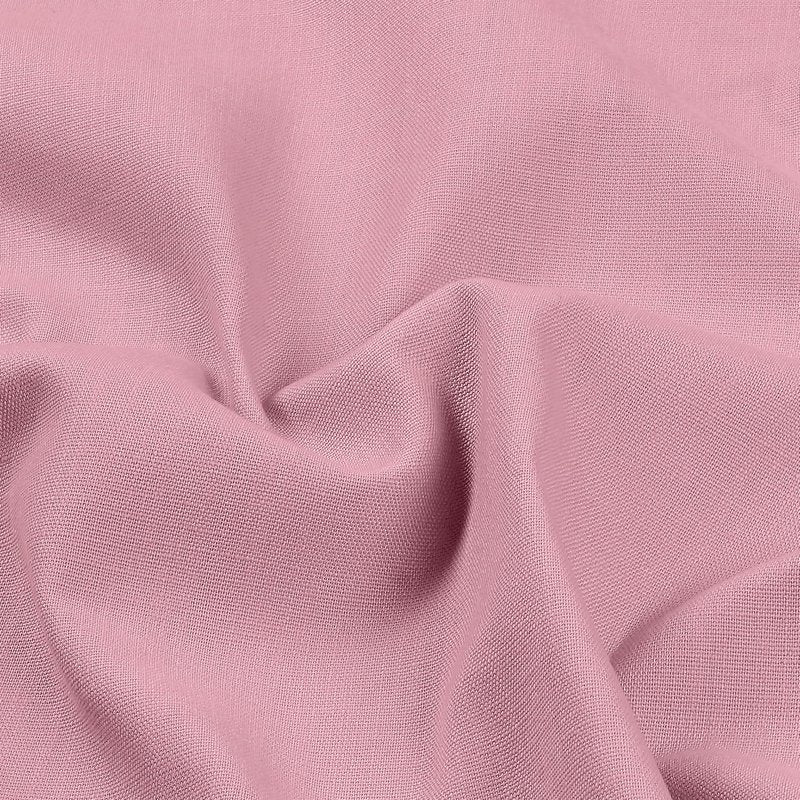 D'Moksha Homes Dusty Pink Tablecloth 60 x 60 Inch - Faux Linen Tablecloth - Machine Washable Square Table Throw Dusty Pink Linen Tablecloth, 100% Recycled Fabric for Dining, Mothers Day