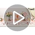 Ciaell 150-Piece Red & Clear Plastic Disposable Dinnerware Set for Weddings & Parties