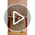 Artificial Floral Sweetheart Table Swag with Tablecloth and Runner Set