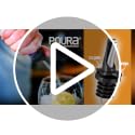 Poura 3-in-1 Silver Airtight Liquor & Olive Oil Bottle Pourers 2-Pack with Adapters