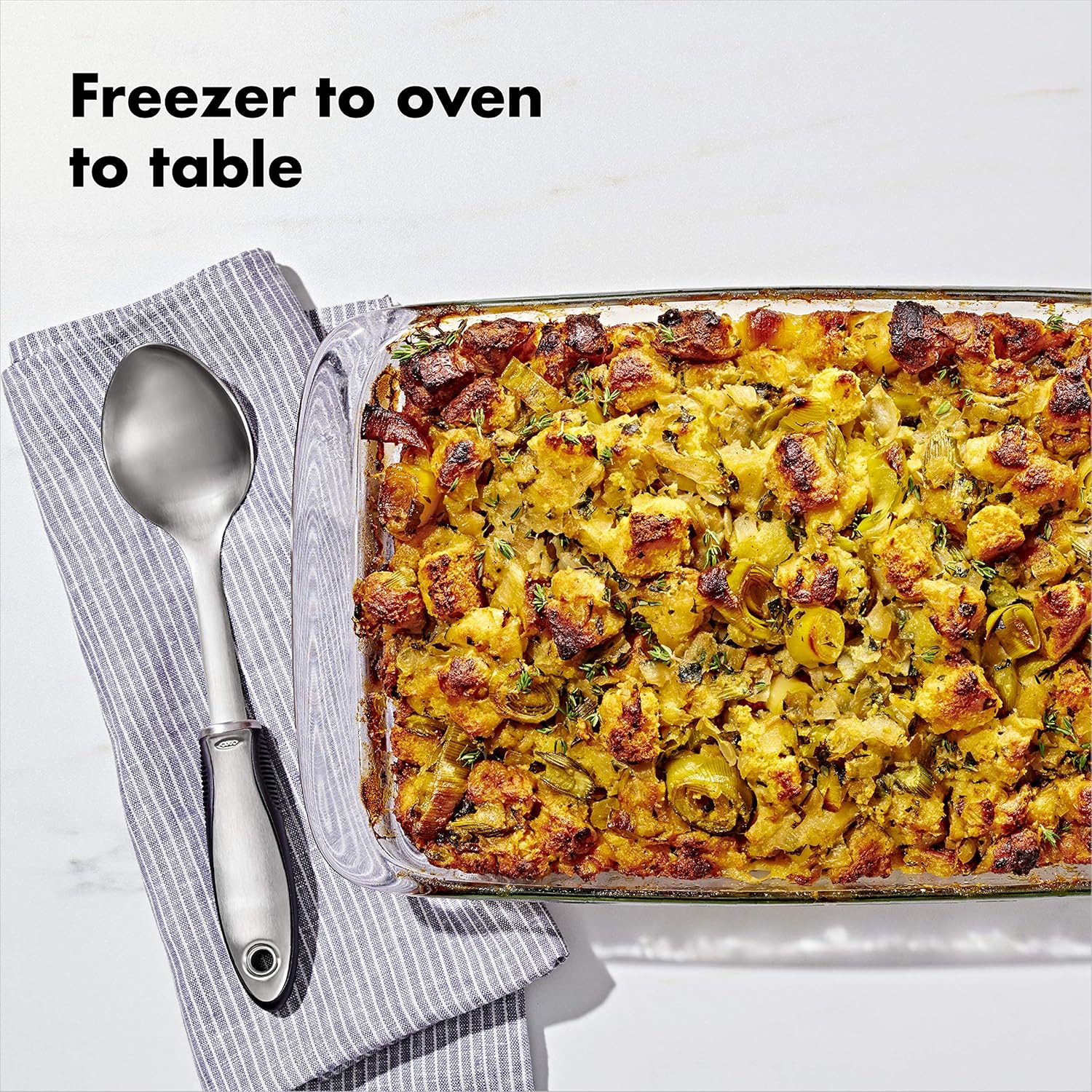 OXO Good Grips 3 Qt Glass Baking Dish - Durable, Oven Safe, Perfect for Casseroles & More