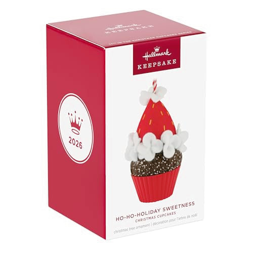 Hallmark Keepsake 2026 Christmas Cupcake Ornament - Ho-Ho-Holiday Series