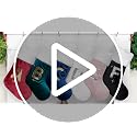 BHD Beauty Initial Green Velvet Silver Sequin Stocking with Monogram Letter C – 20-Inch Christmas Decoration