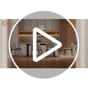 Extendable Rectangular Dining Table, 47-63 Inch Modern Walnut Wood Table