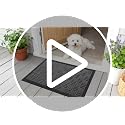 Heavy-Duty Front Door Mat, 29.5x17 Inch Non-Slip Low-Profile Entryway Mat