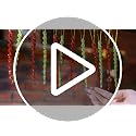 Patelai 60 Pieces Red and Green Twisted Icicle Christmas Tree Decorations - Glitter Spiral Ornaments for Holiday, Wedding & Party