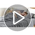 Cooling Comforter Queen Size - Lightweight Seersucker Quilt