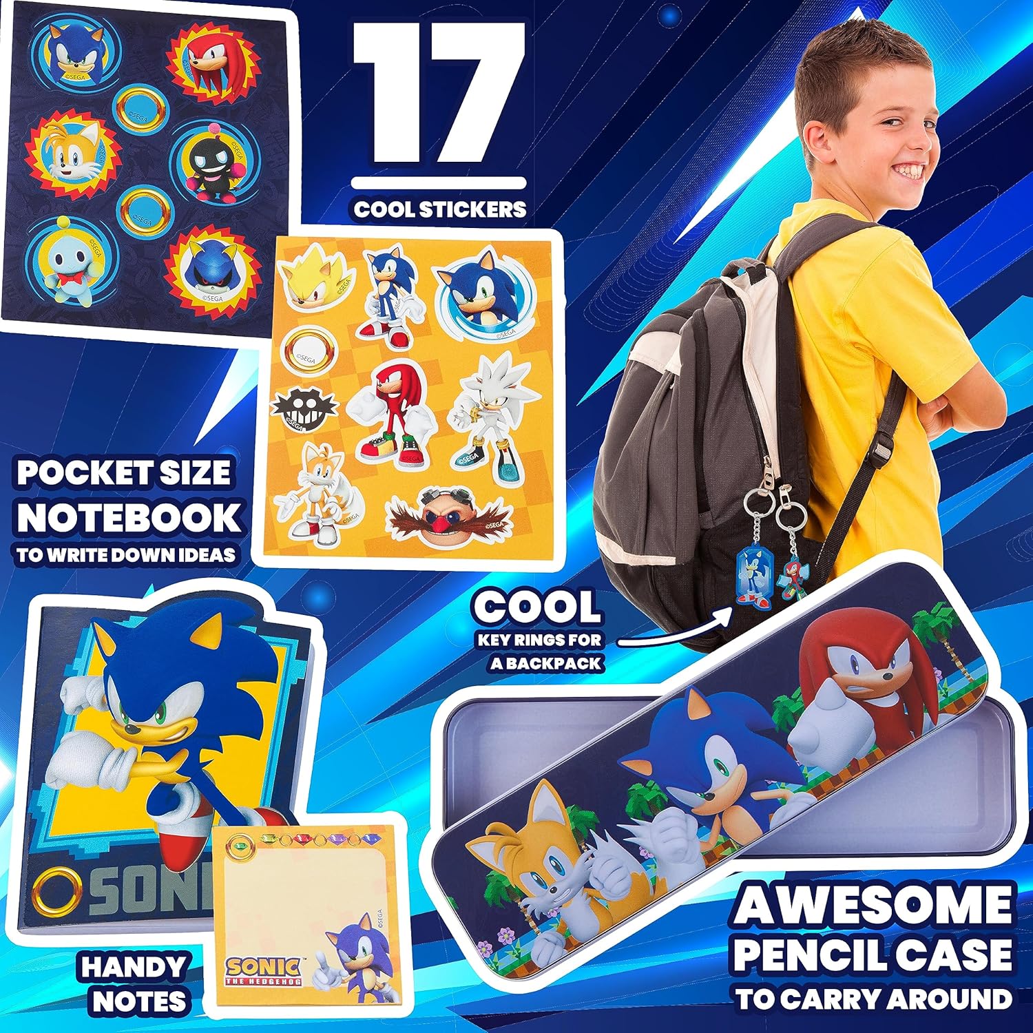 Sonic the Hedgehog Advent Calendar 2025 - 24 Surprise Items & Christmas Countdown Gifts for Boys
