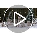 Hiboom 24 Pcs DIY Wooden Christmas Village House Set - Village House (6 Styles x 4 Each)