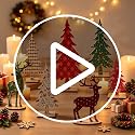 Christmas Wooden Table Decorations Set of 7 - Rustic Holiday Centerpieces