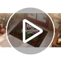 Olacotta 5x7 Beige Christmas Area Rug with Center Tree - Non-Slip, Machine Washable