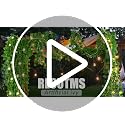 Artificial Ivy Vines with 100 LED String Lights - 12 Pack Fake Garland