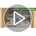 REALINN L-Shaped Under Sink Organizer, 2 Tier Pull Out Cabinet Storage (2 Pack)